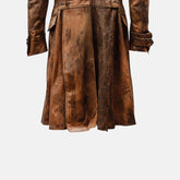 Vintage Long Leather Trench coat